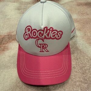 Rockies Pink and White Baseball Cap